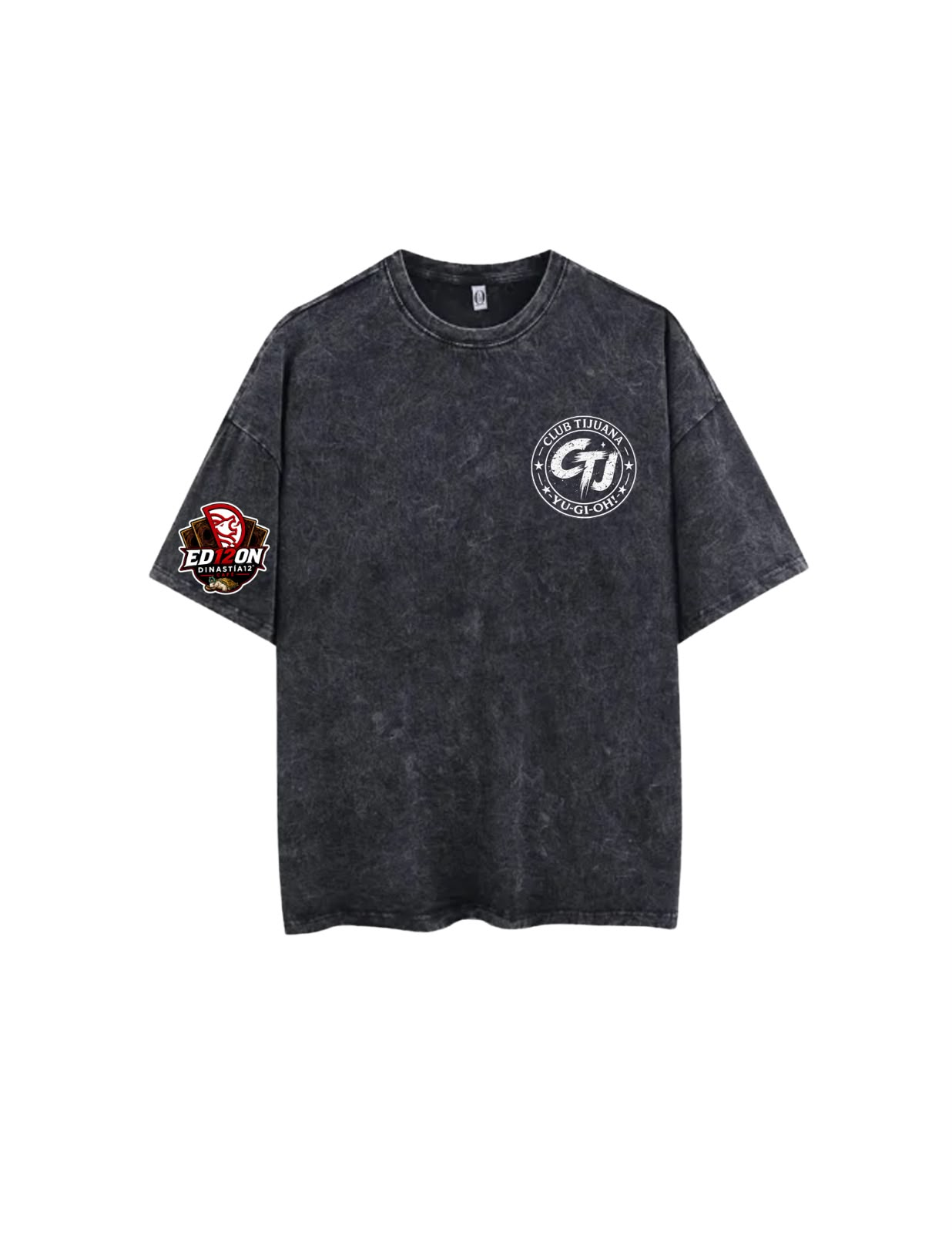 Playera oficial negra del Club Yu-Gi-Oh! Tijuana